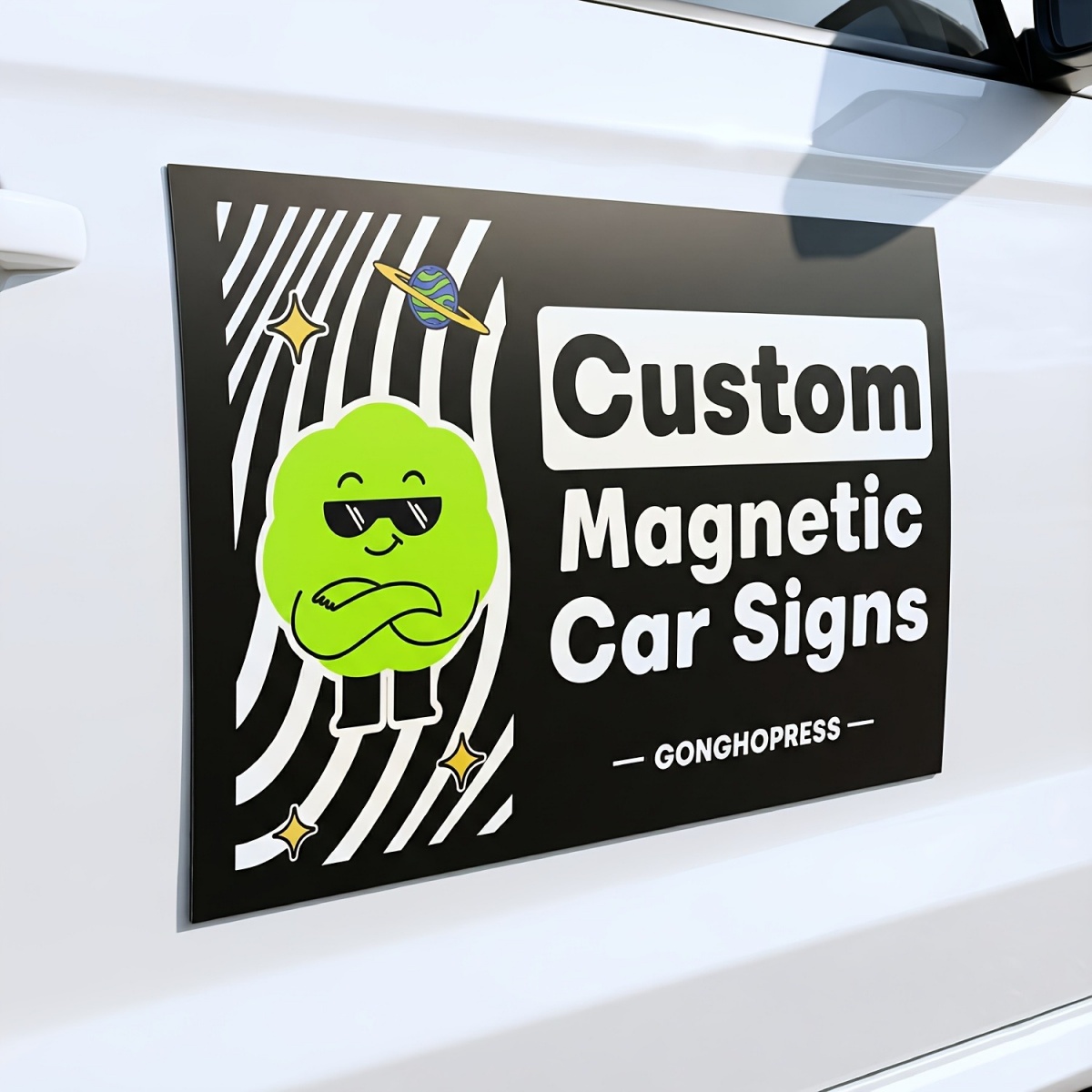 Halloween Party Supplies - Anpassbare Magnetische Autoaufkleber – Ideal für