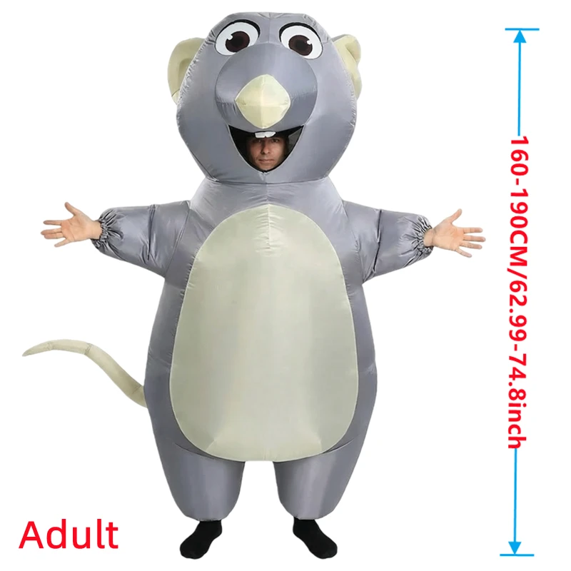 Aufblasbares graues Mäusekostü – Halloween Costume Kids Bewertung und Preis