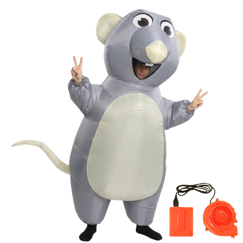 Aufblasbares graues Mäusekostü – Halloween Costume Kids Bewertung und Preis
