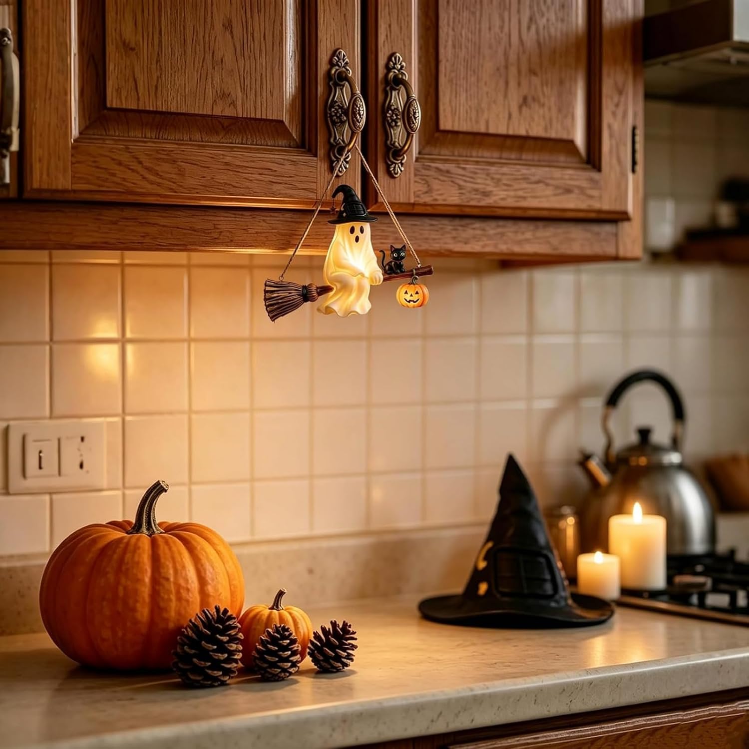 Solar-Geister-Kronleuchter, Ha – Pumpkin Lantern Halloween Bewertung und Preis