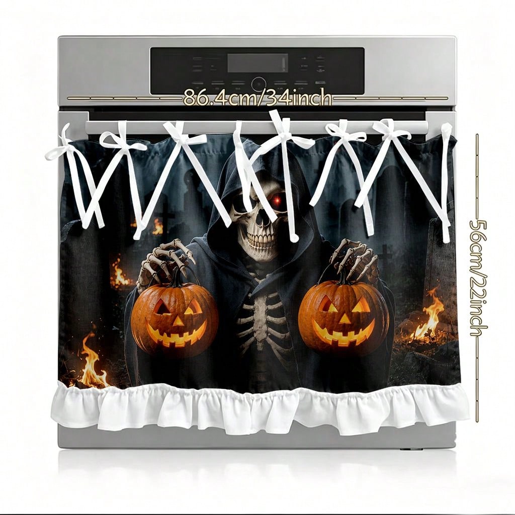 1 Stück Küchenherdvorhang, Sch – Pumpkin Lantern Halloween Bewertung und Preis
