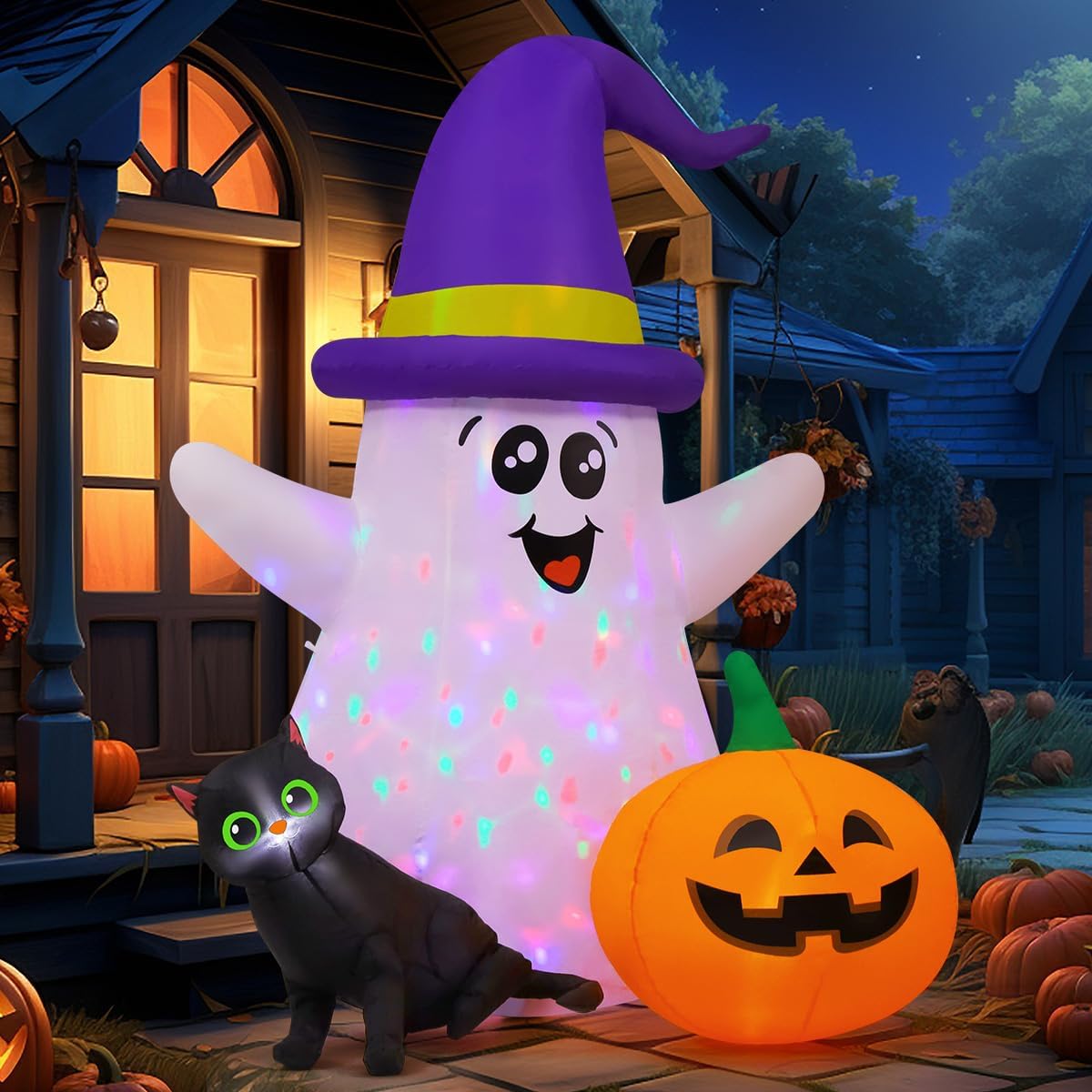 1,5 Meter große aufblasbare Ha – Halloween Pumpkin Decor Led Bewertung und Preis