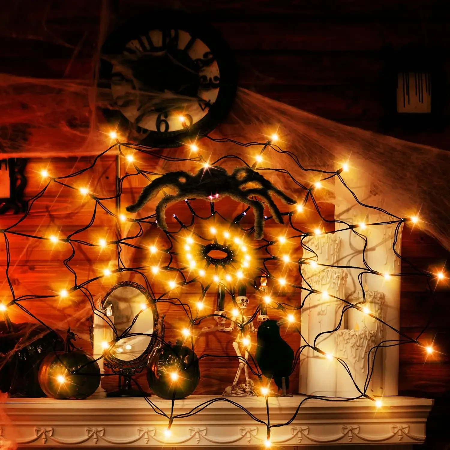 Halloween LED-Lichterkette Spi – Spider Web Halloween Decoration Bewertung und Preis