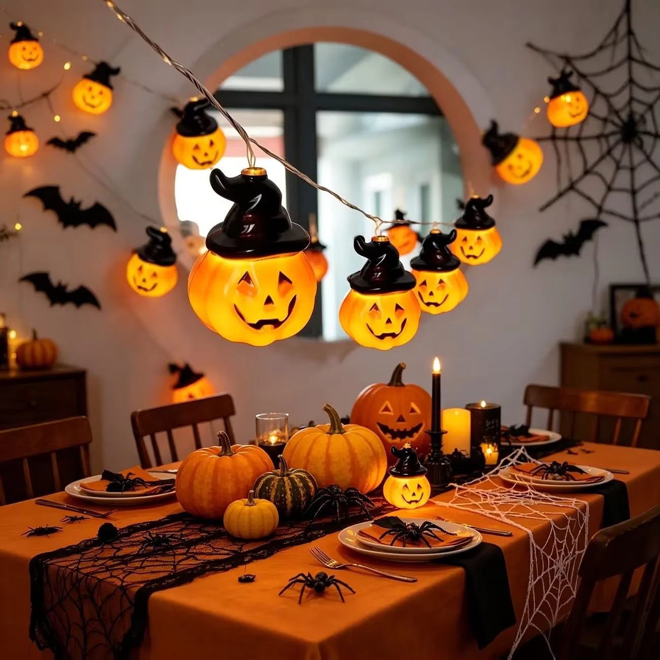 Halloween-Lichterkette mit Hex – Halloween Led String Lights Orange Bewertung und Preis