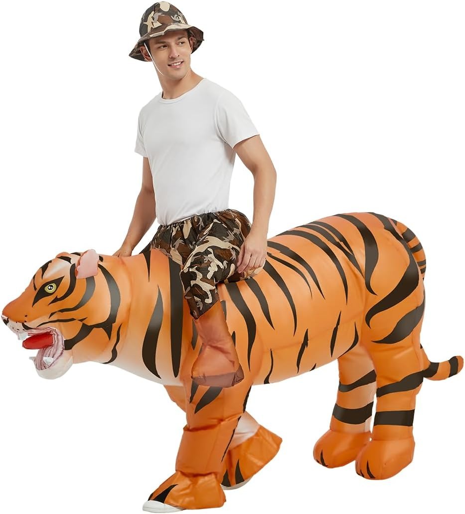 Aufblasbares Tigerkostüm für E – Halloween Costume Adult Bewertung und Preis