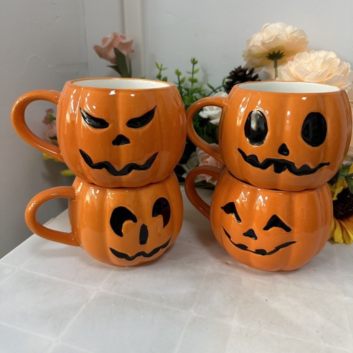 Halloween-Keramiktasse mit Kür – Pumpkin Lantern Halloween Bewertung und Preis