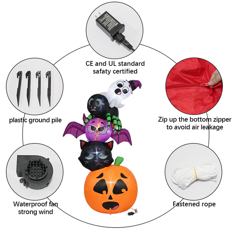 18m Halloween Aufblasbare Deko – Halloween Pumpkin Decor Led Bewertung und Preis