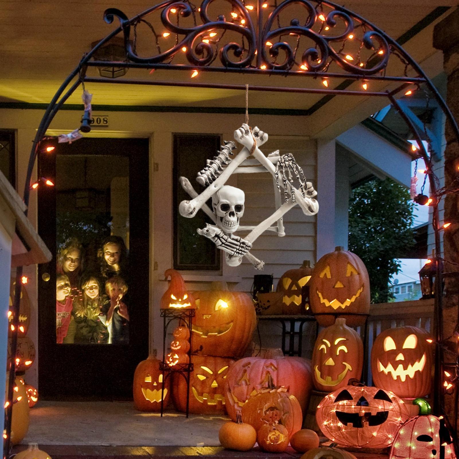 Halloween-Totenkopf-Kranz, got – Halloween Skeleton Decoration Bewertung und Preis